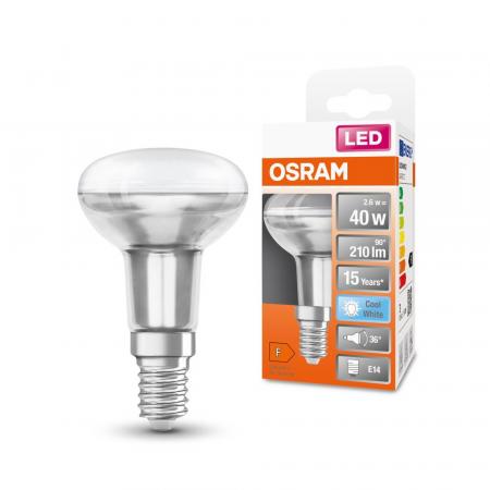 OSRAM E14 LED STAR R50 Reflektor 36° 2,6W wie 40W neutralweißes gerichtetes Licht